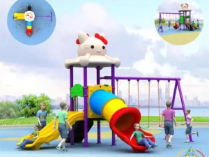 Hello Kitty-themed playground slide