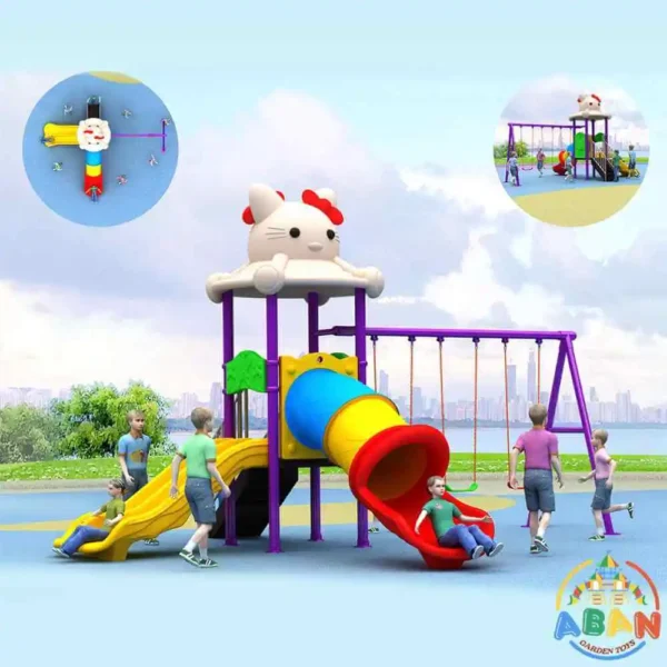 Hello Kitty-themed playground slide