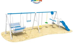 Multipurpose Outdoor Playground Set with Swings and Slide