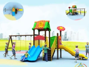 School Children Park Playground Equipment