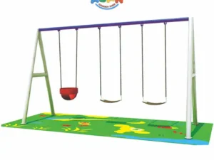 Triple Iron Swing Set for Playgrounds