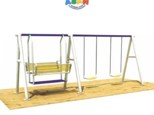 Dual Swing Set with Bench