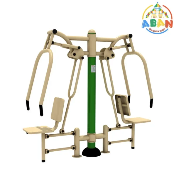 Dual-Station Outdoor Gym Equipment