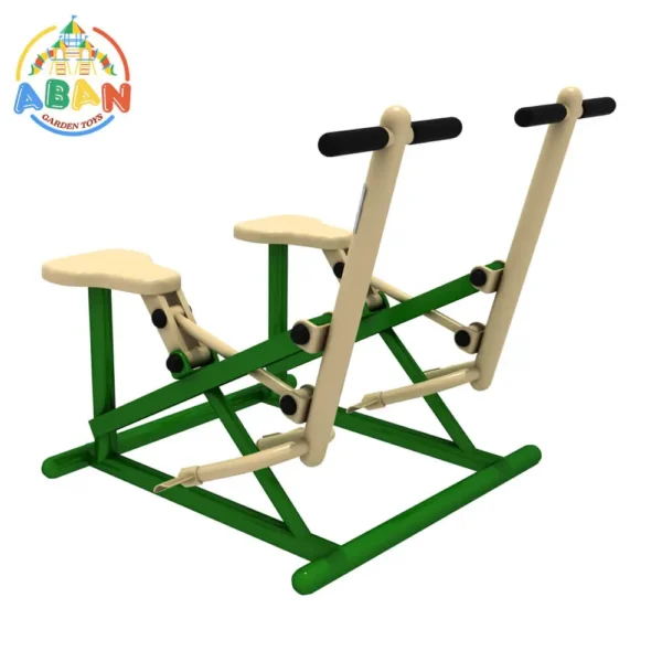 Double-Seater Rowing Machine – Outdoor Gym Equipment by Aban Garden Toys