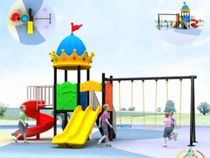 Outdoor Playground Equipment with swing and slide