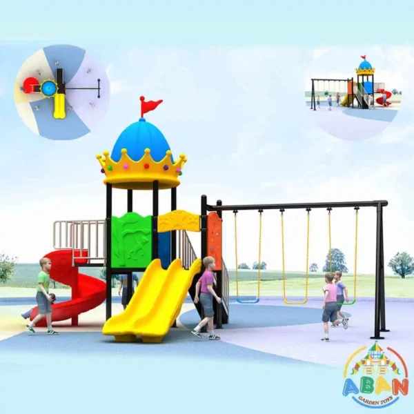 Outdoor Playground Equipment with swing and slide